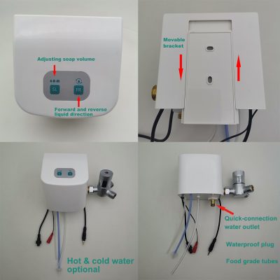 APPLICATION 2 in 1 integrated sensor faucet hand sanitizer dispenser soap dispenser SMIL Clean (4)